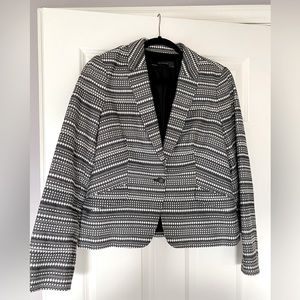 The Limited Jacquard One Button Blazer Size Large